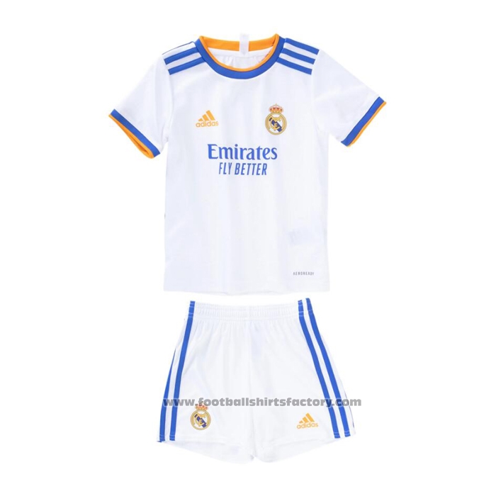 Real Madrid Home Shirt Kids 2021-2022